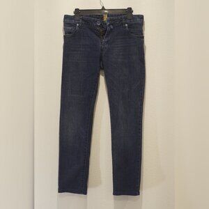 NWOT M5 by Meyer Men Size 30x32 Slim Dark Cross Denim Jeans 9-6205 30W 32L